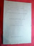 P.Petrescu si S.Balanescu - Analize de Ape 1938-1940 -Ed.1941 Inst.Geologic al R