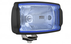 Proiector auto Wesem 12/24V 220x123x120mm Universale albastre carcasa neagra , cu lumina de drum , 1 buc. foto