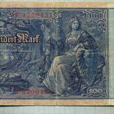 A 524 BANCNOTA-GERMANIA -100 MARK -ANUL 1910 -SERIA 4269451-starea care se vede