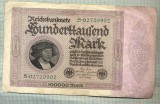 A 526 BANCNOTA-GERMANIA-100000 MARK-ANUL 1923-SERIA 02720902-starea care se vede, Europa