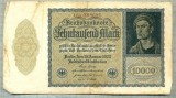 A 534 BANCNOTA-GERMANIA-10000 MARK-ANUL 1922-SERIA 208681-starea care se vede