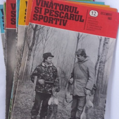 REVISTA VANATORUL SI PESCARUL SPORTIV ANUL 1983 LOT 12 BUCATI .