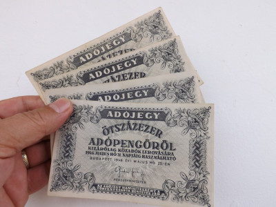 Bancnote Maghiare din 1946 in stare buna.500 000.4 buc. foto