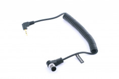 Cablu remote spiralat Commlite 1N compatibil MC-20 MC-22 MC-30 MC-36 pentru Nikon D3X D700 D300 D3 D200 D100 F6 F5 F100 N90 D2 D1 Fuji S3 S5 Pro foto