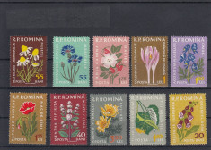 ROMANIA 1959 LP 485 PLANTE MEDICINALE SERIE MNH foto