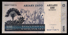 MADAGASCAR 100 ARIARY ( 500 FRANCS ) 2004 UNC necirculata ** foto