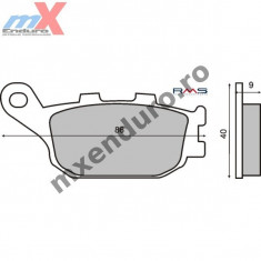 MXE Placute frana standard spate Kawasaki/Suzuki Cod Produs: 225100930RM foto