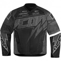 MXE Geaca moto textil Icon Hooligan Spaztyk, negru Cod Produs: 28202941PE foto