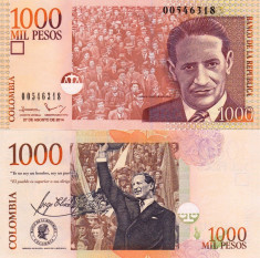 COLUMBIA 1.000 pesos 2014 UNC!!! foto