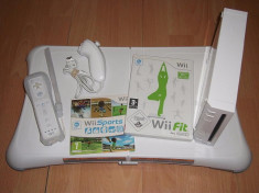 Set Wii modat +placa si joc fitness + HDD 32Gb Mario Kart, new super mario HDMI foto
