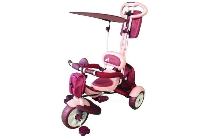 Tricicleta Pentru Copii Mykids Happy Trip Kr03b Roz foto mare Tricicleta Pentru Copii Mykids Happy Trip Kr03b Roz foto mare