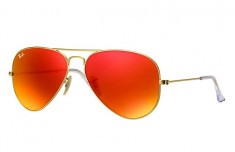 Ochelari de soare Ray Ban RB3025 112/69 Aurii oglinda foto