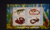 BURUNDI 2011 &ndash; REPTILE, SERPI, bloc MNH, AF30, Natura, Nestampilat