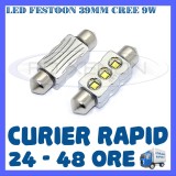 BEC AUTO LED LEDURI - SOFIT FESTOON C5W 39 mm - CREE 9W CANBUS FARA EROARE, Volkswagen, ZDM