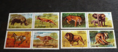 AJMAN 1972 ? ANIMALE SALBATICE DIN AFRICA, serie stampilata, AF5 foto