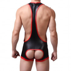 Jockstrap / suspensor / full body - aspect cauciucat / piele din nylon+spandex foto