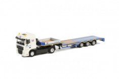 Macheta camion DAF XF 105 SC cu trailer telescopic, scara 1:87 foto