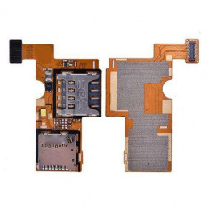 Banda Flex Cititor Sim Si Card LG Optimus F6 D500 Originala foto