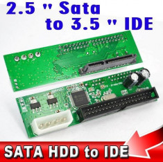 Adaptor hard disk SATA 2.5 / 3.5 inch la IDE 44 pin 3.5 inch foto