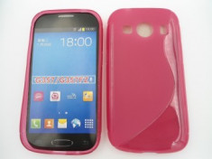 Toc silicon S-Case Samsung G357FZ Galaxy Ace 4 Roz foto