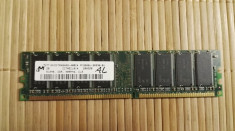 Ram PC Micron 512Mb DDR1 PC3200U MT16VDDT6464AG-40BC4 foto