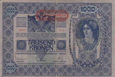 AUSTRIA 1.000 kronen 1902 VF!!! foto