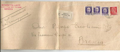 (A1) plic-ITALIA-Scriaoare confectionata manual anul 1940-Recomandata foto