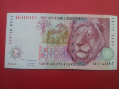 50 rand 2009-AFRICA DE SUD-circulata .starea care se vede foto
