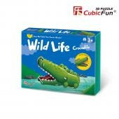 Colectia Animale Salbatice - Crocodilul - Puzzle 3D - 13 piese foto