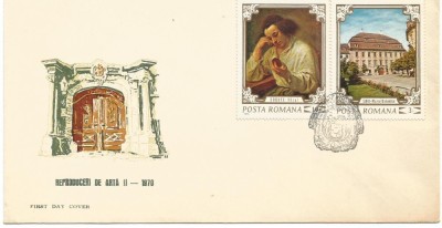 FDC -REPRODUCERI DE ARTA II-1970 foto