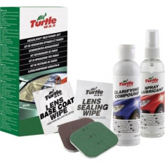 Kit polish restaurare far faruri din plastic Turtle Wax 240 ml foto