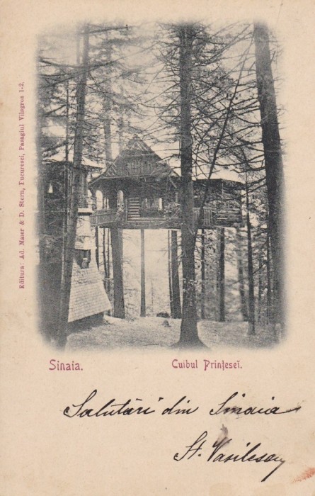 CUIBUL PRINTESEI , SINAIA , CIRCULATA AUG.*902
