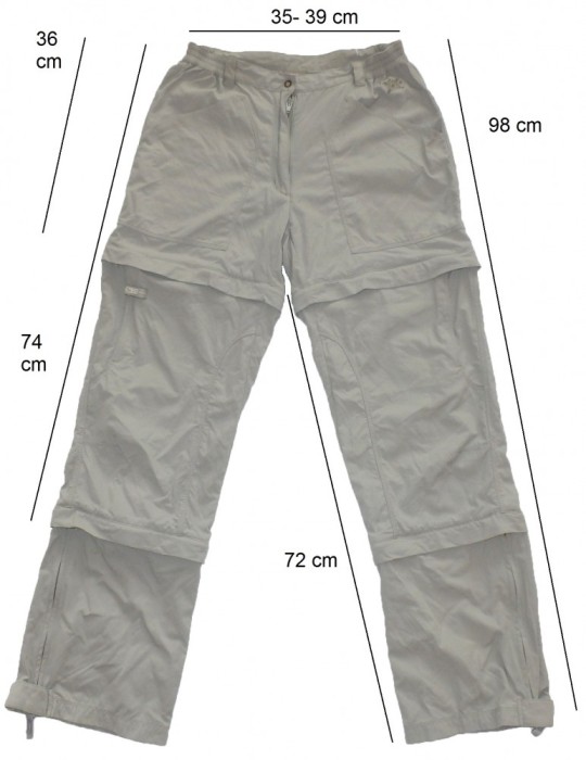 Pantaloni detasabili SALEWA DryLon (dama S) cod-260195 foto mare Pantaloni detasabili SALEWA DryLon (dama S) cod-260195 foto mare