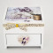 Cutie bijuterii din lemn - Lavender - Produs Nou - LICHIDARE DE STOC