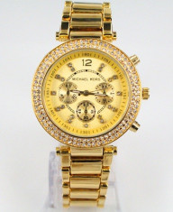 CEAS DAMA MICHAEL KORS SPARKING STAR GOLD&amp;amp;DIAMONDS EDITION-SUPERB-COLECTIE NOUA foto