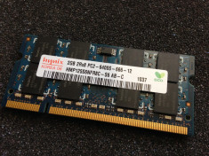 Memorie RAM laptop HYNIX DDR2 2GB PC2-6400 800MHz HYMP125S64CP8-S6 AB-C foto