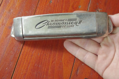 Muzicuta cu schimbator Chromonica II de Luxe / Hohner seria a&amp;#039;440 - Germany !!! foto