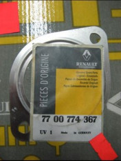 Garnitura etansare racord evacuare OE Renault R19 , Clio 1, Kangoo , Megane 1 , Megane Scenic , Trafic Box , originala 7700774367 foto