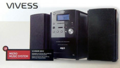 Minisistem audio VIVESS VI-MSMP-2012, CD Player MP3, tuner FM, USB, AUX, 10W RMS foto