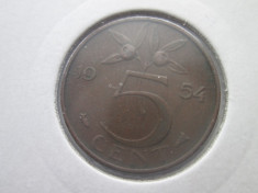 Olanda 5 cents 1954 foto