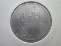 Italia 100 lire 1957 foto