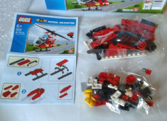 Joc tip LEGO Elicopter pompieri jucarie copii varsta 6+ 91 piese foto
