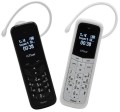Telefon-casca, cel mai mic telefon din lume, noi + livrare gratuita, Negru, Neblocat