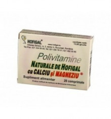 Polivitamine naturale cu Ca si Mg 20 cpr 2+1 gratis Hofigal foto