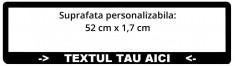 Suport numar inmatriculare PERSONALIZAT (set 2 buc) foto