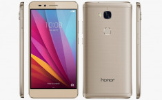 Huawei Honor 5X, 5.5 inch, 16 GB, 4G, Android 5.1.1, dual sim, auriu foto