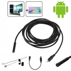 Camera Endoscop 2 m - USB, MicroUSB, Tip-C, HD, Waterproof foto