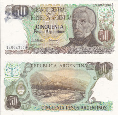 ARGENTINA 50 pesos P-314 UNC!!! foto