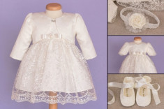 Set botez Baby Lace (Imbracaminte pentru varsta: 2 ani - 92 cm) foto