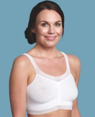 Bustiera pentru gravide si alaptare - Carriwell Comfort Bra (Culoare: Alb, Marime: L) foto
